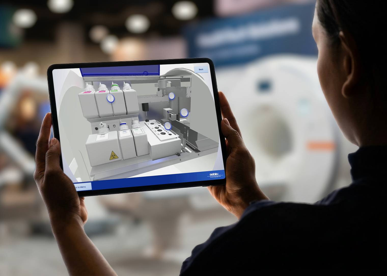 Interactive tradeshow booth experience.